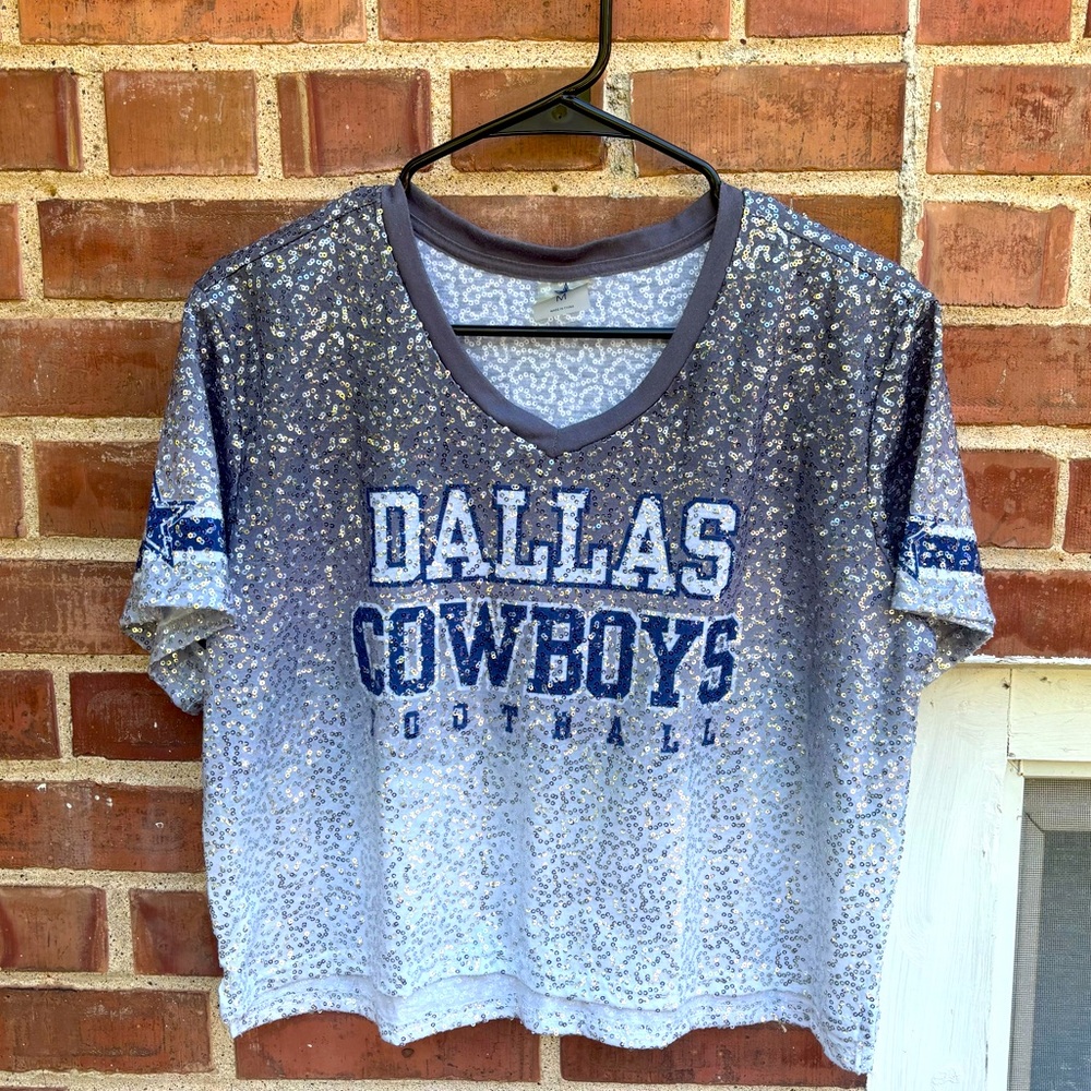 Dallas Cowboy Sequined Top Size M